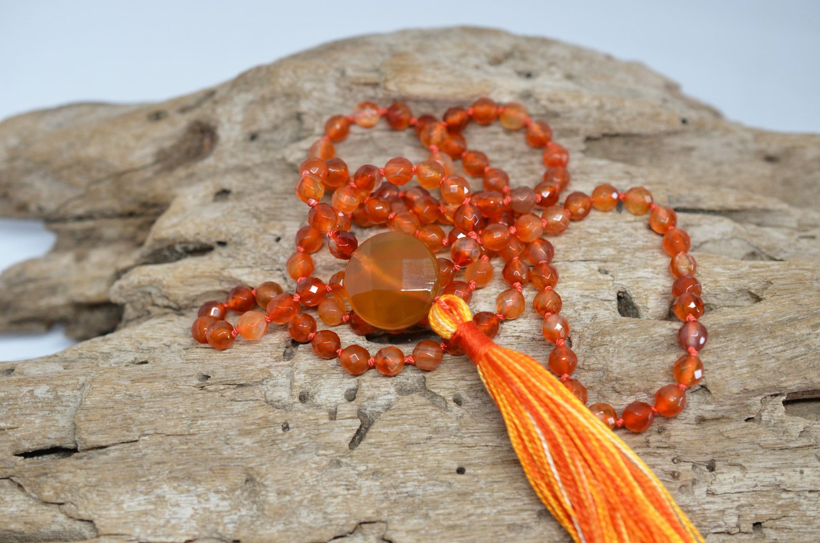 CARNELIAN MALA ॐ