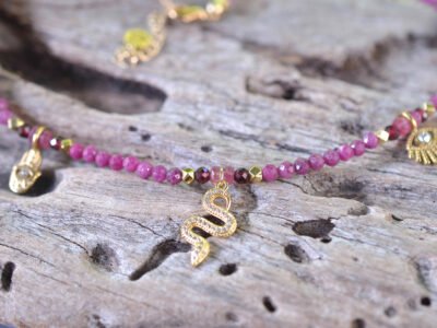 RUBY SERPENT CHOKER ॐ