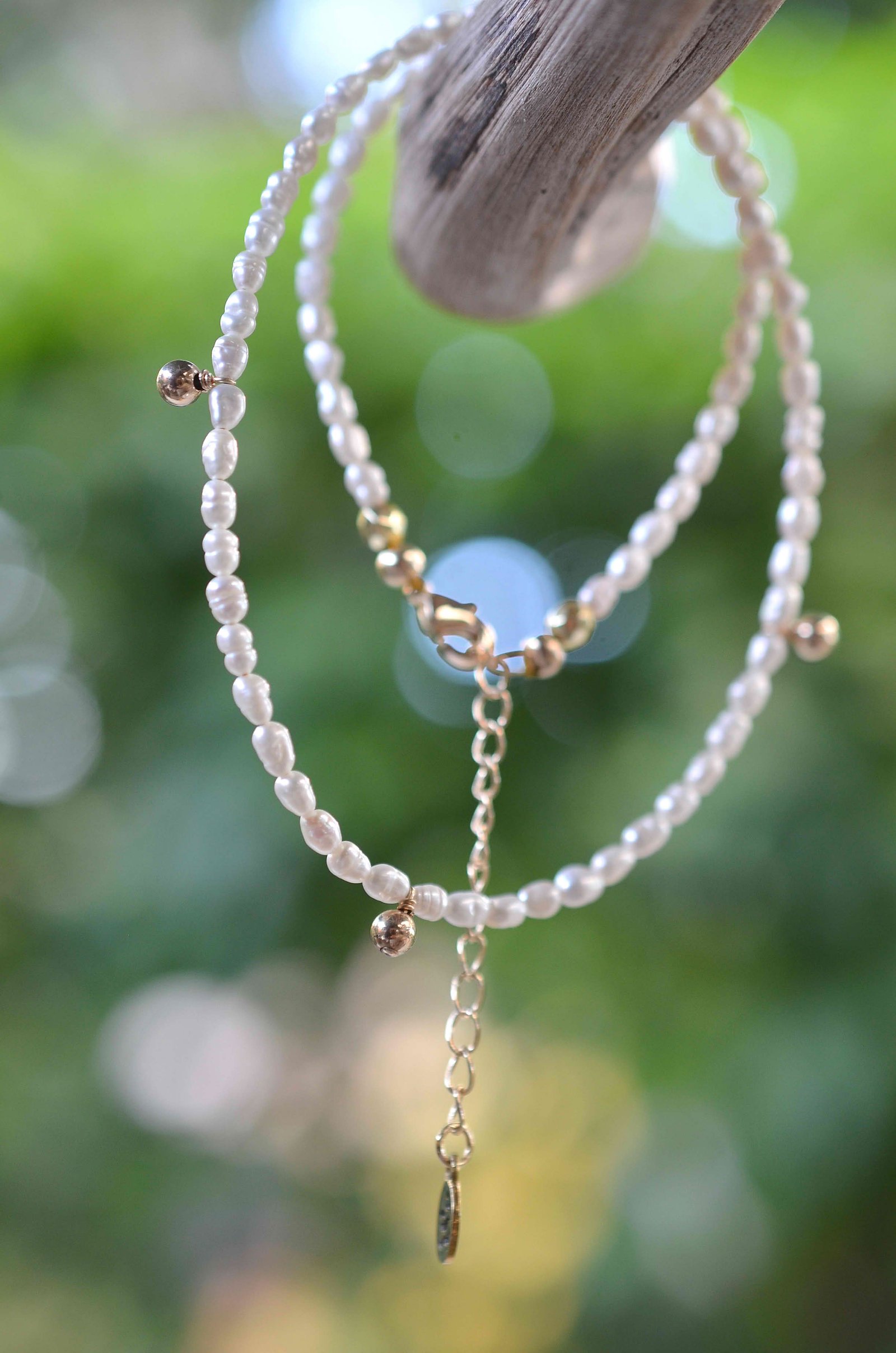 DAINTY PEARL CHOKER ॐ - Image 3