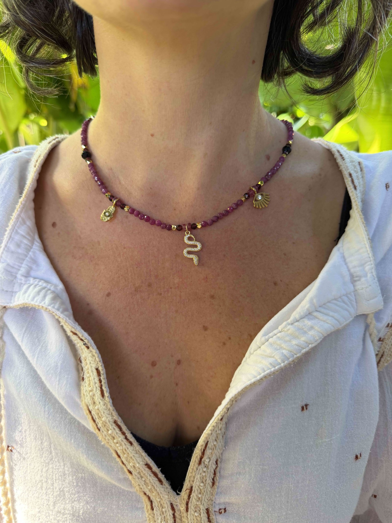 RUBY SERPENT CHOKER ॐ - Image 2
