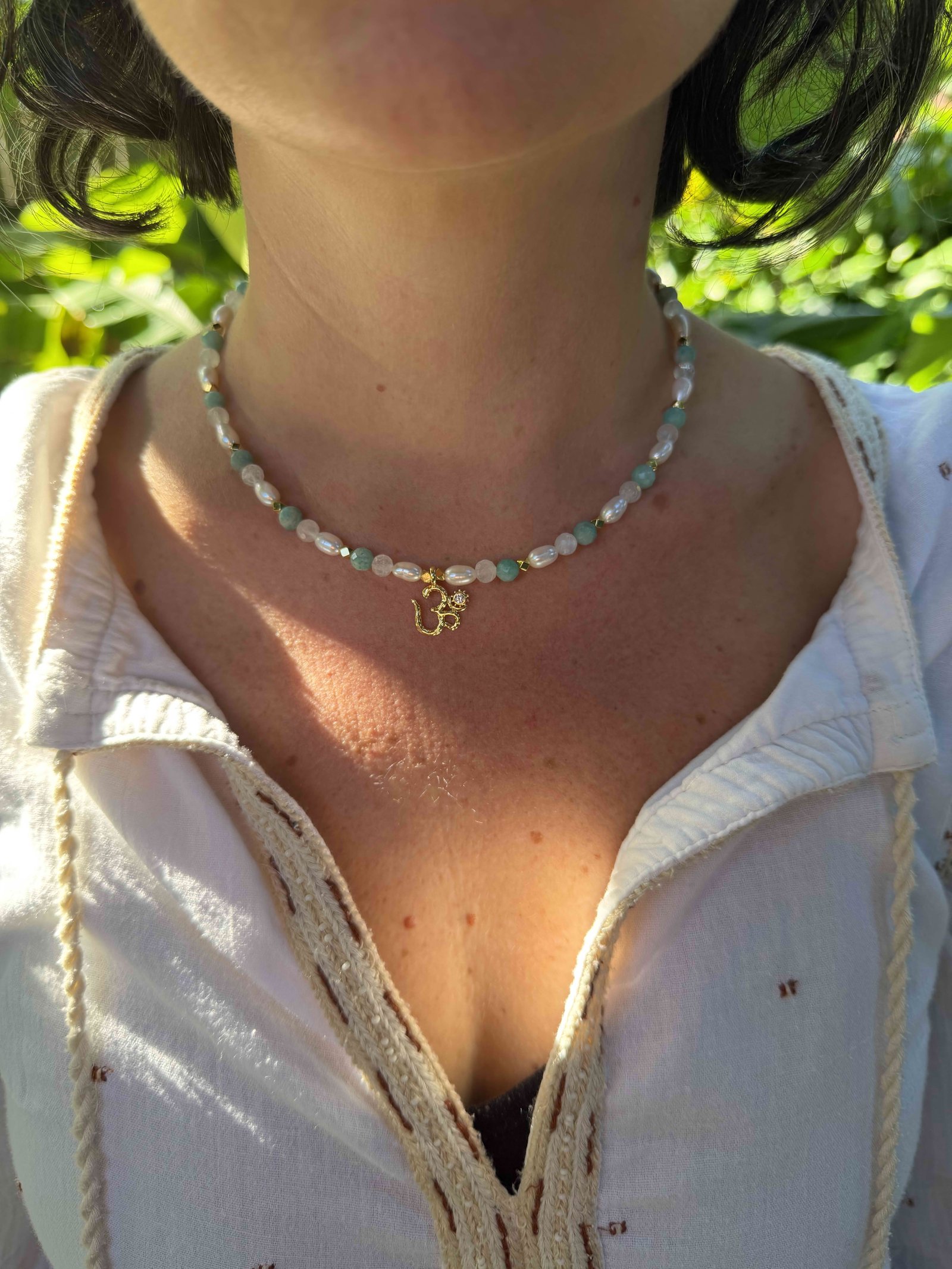 CELESTIAL OM CHOKER ॐ - Image 2